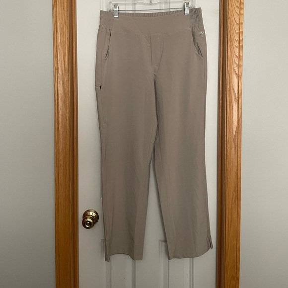 Coolibar Wide Leg Pants Cream/Tan Size Medium UPF 50+ - Picture 1 of 11
